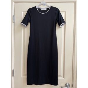 Sonnet James black short sleeve play dress